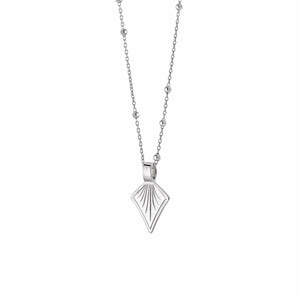Palm Leaf Bobble Chain Necklace Sterling Silver recommended