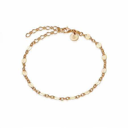 Peachy Chain Bracelet 18ct Gold Plate recommended