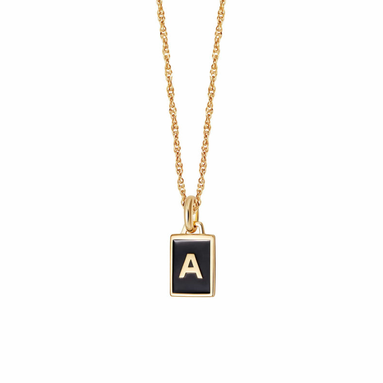 Personalised Initial Necklace 18ct Gold Plate recommended