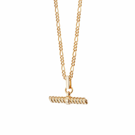 Rope T Bar Necklace 18ct Gold Plate recommended