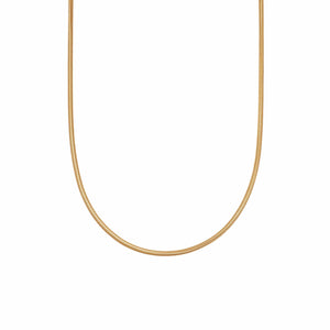 Round Snake Chain Necklace 18ct Gold Plate recommended