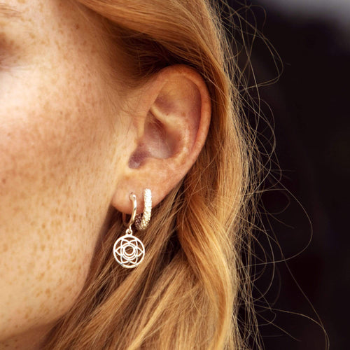 Sacral Chakra Earrings Sterling Silver