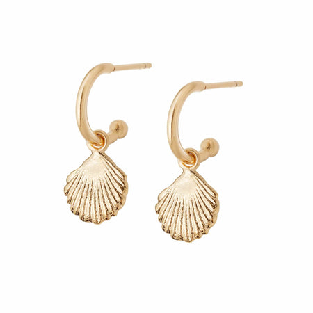 Shell Drop Earrings 18ct Gold Plate recommended