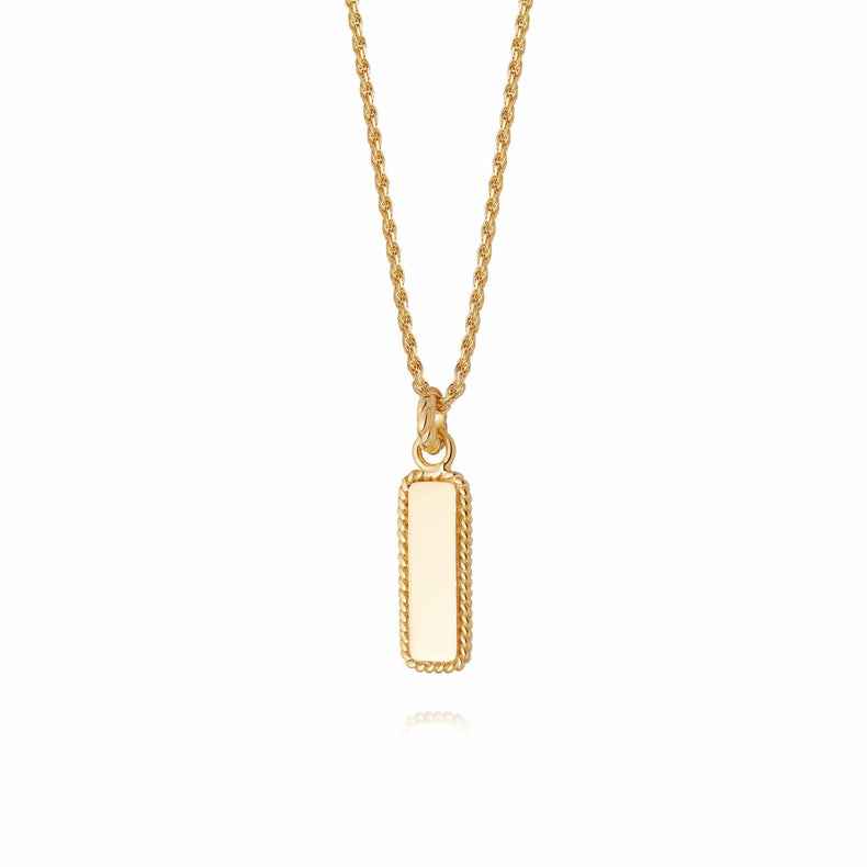 Stacked Rope Pendant Necklace 18Ct Gold Plate recommended