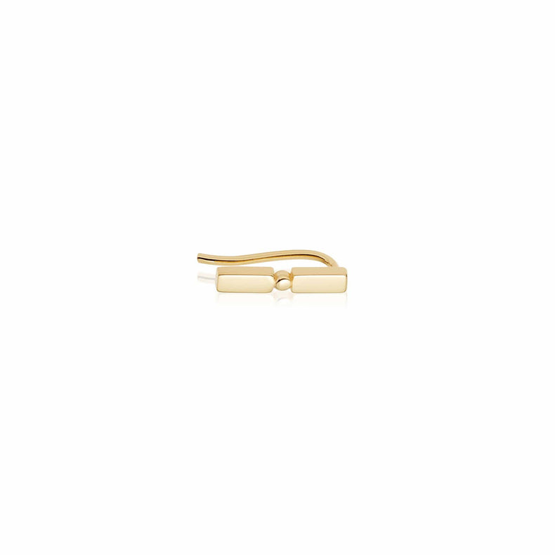 Stacked Single Crawler Earring Gold recommended