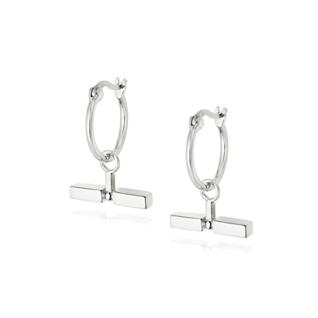 T Bar Earrings Sterling Silver recommended