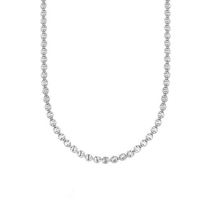 Textured Sunburst Chain Necklace Sterling Silver recommended