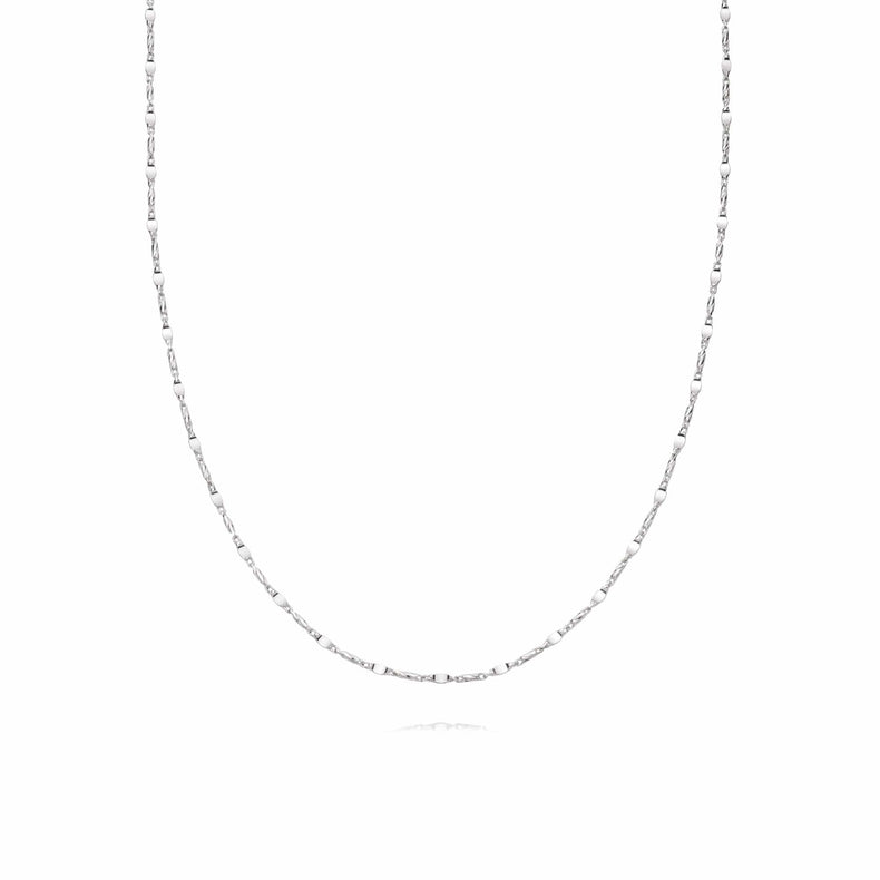 Tidal Twist Chain Necklace Sterling Silver