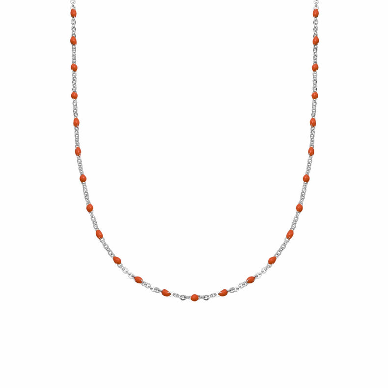 Treasures Coral Beaded Necklace Sterling Silver recommended