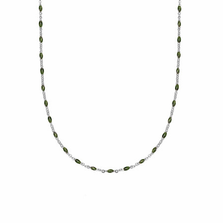 Treasures Green Beaded Necklace Sterling Silver recommended