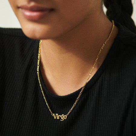 Virgo Zodiac Necklace 18ct Gold Plate recommended