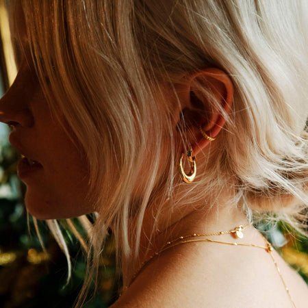 Studded Ear Cuff 18ct Gold Plate recommended