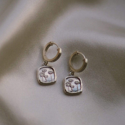 Wild Daisies Drop Earrings Sterling Silver