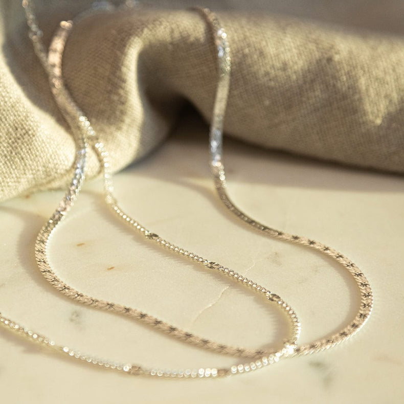 Estée Lalonde 'You Give Me Light' Layering Necklace Set Sterling Silver